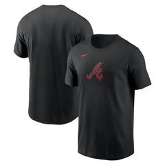 Atlanta Braves Nike Color Pop T-Shirt - Black T-shirts