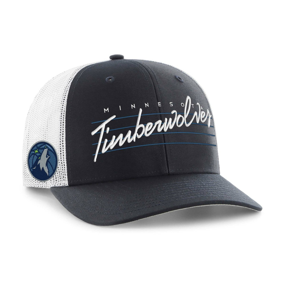 Minnesota Timberwolves '47 Downburst Trucker Adjustable Hat Navy