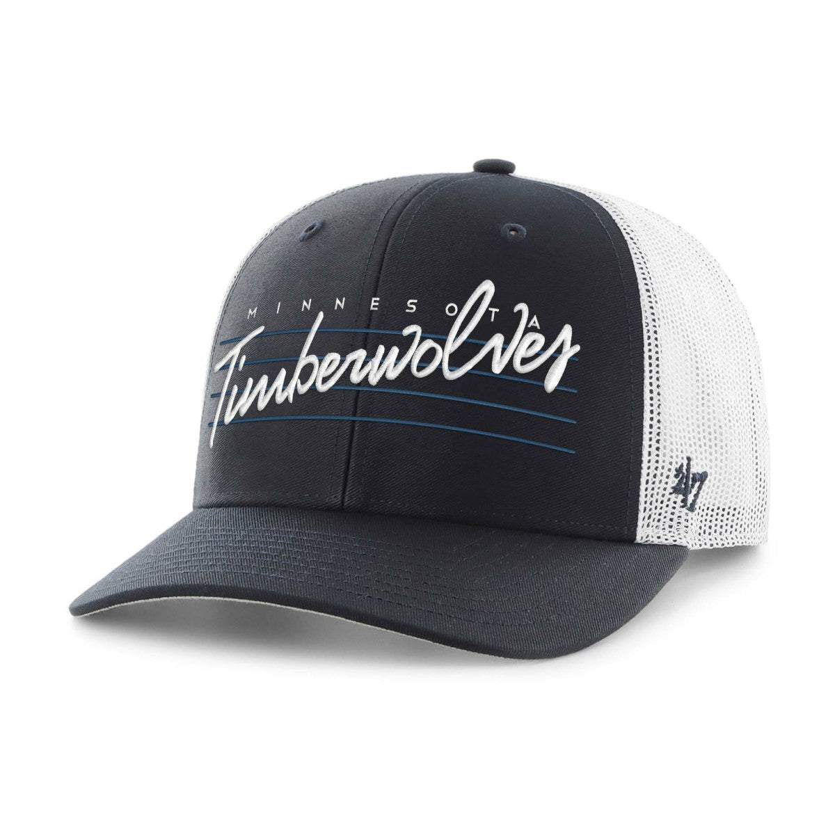 Minnesota Timberwolves '47 Downburst Trucker Adjustable Hat Navy