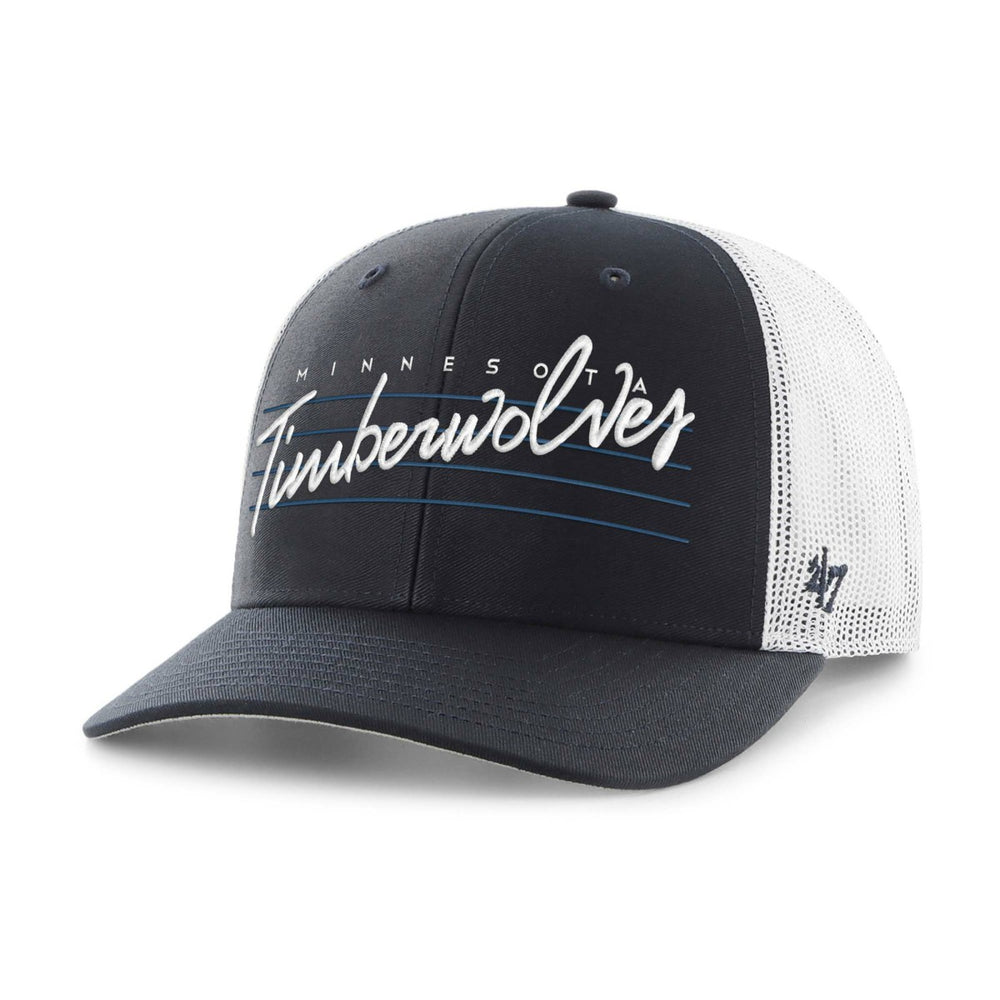 Minnesota Timberwolves '47 Downburst Trucker Adjustable Hat Navy