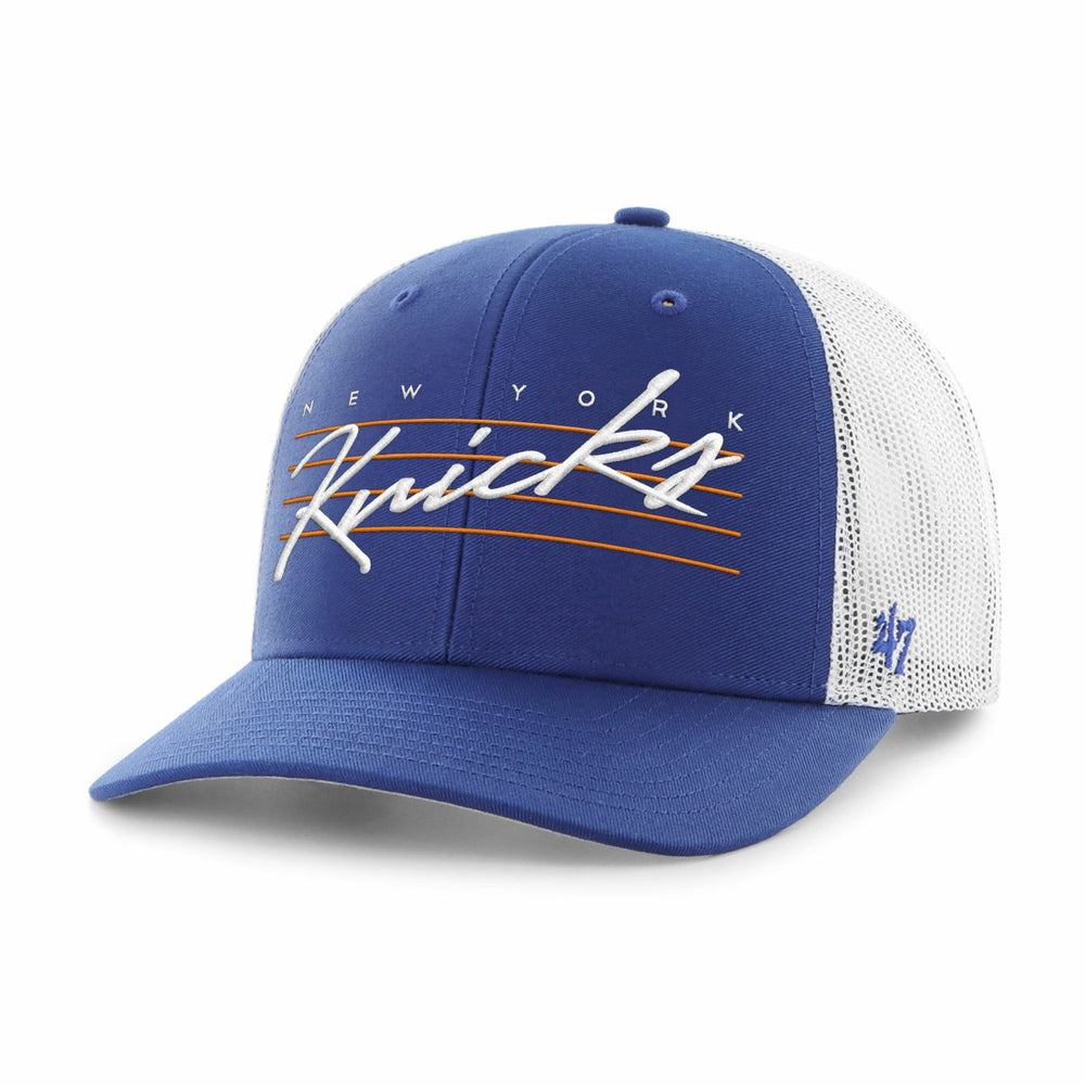 New York Knicks '47 Downburst Trucker Adjustable Hat Blue