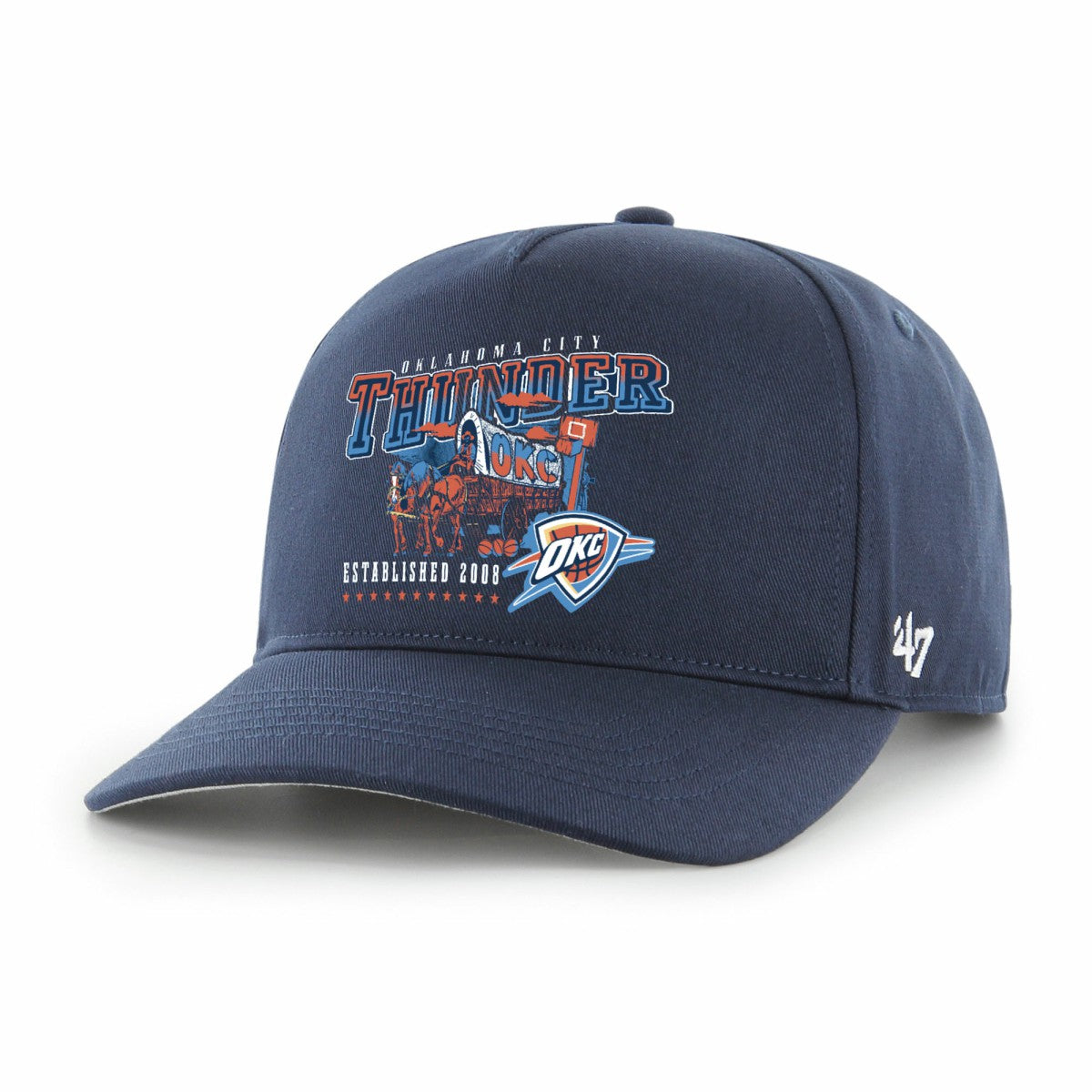 Oklahoma City Thunder '47 Solid Hitch Adjustable Hat Navy