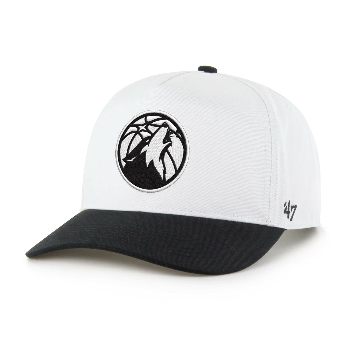Minnesota Timberwolves '47 Black & White Hitch Adjustable Hat