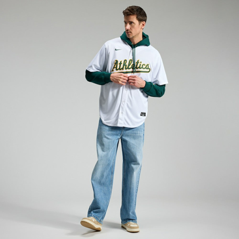 Nick Kurtz Athletics Nike Home Replica Player Jersey - White Jerseys