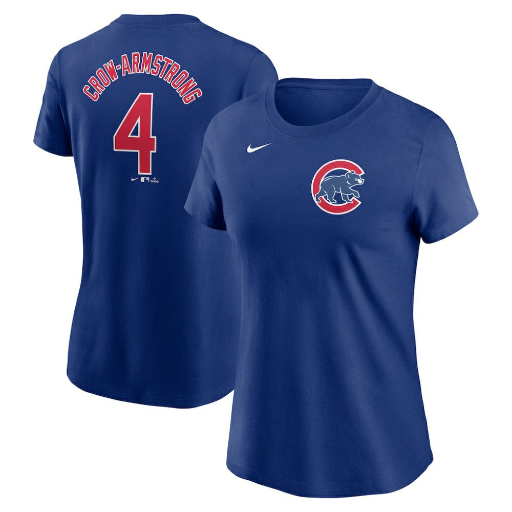 Pete Crow-Armstrong Chicago Cubs Nike Women's Cooperstown Collection Fuse Name & Number T-Shirt - Royal T-shirts