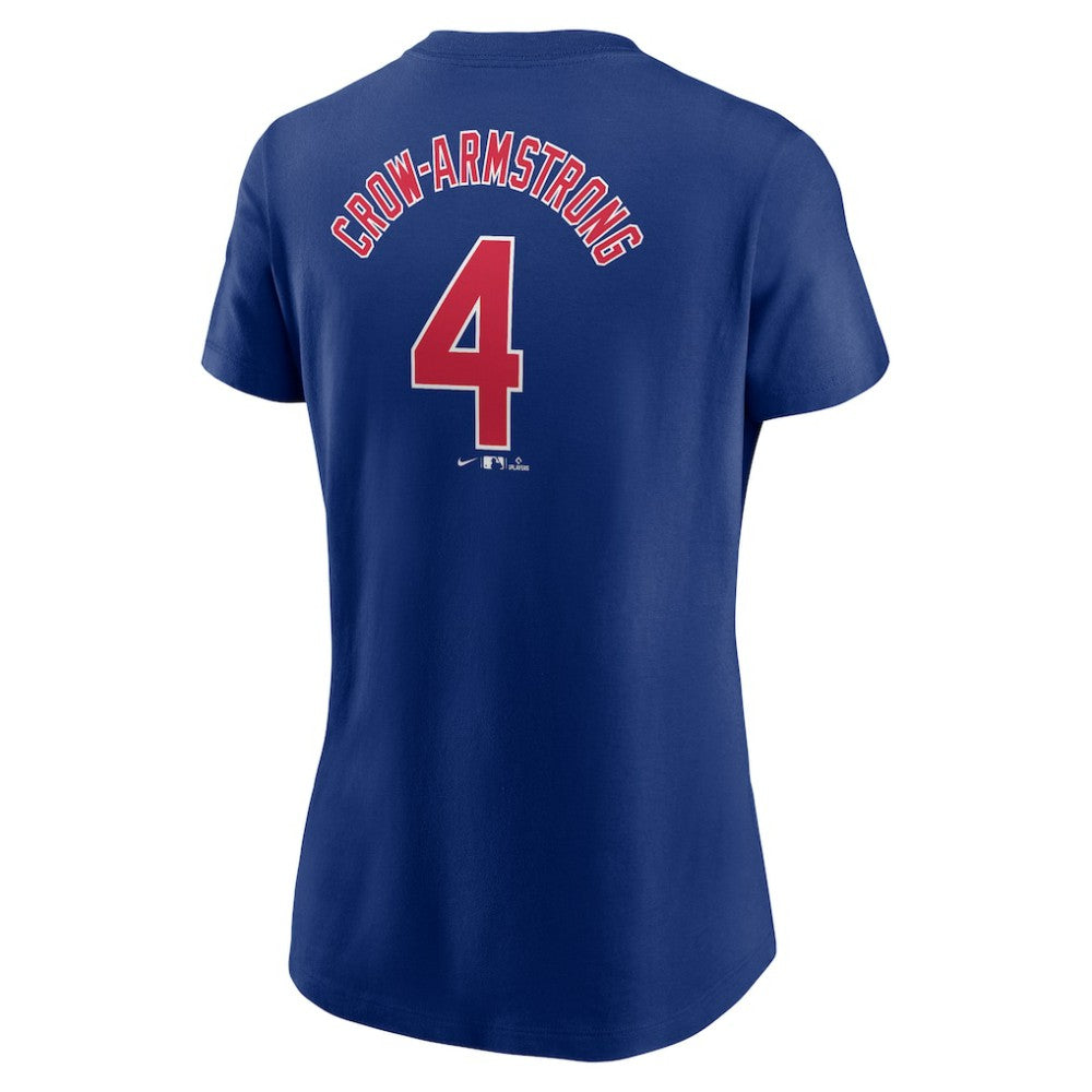 Pete Crow-Armstrong Chicago Cubs Nike Women's Cooperstown Collection Fuse Name & Number T-Shirt - Royal T-shirts
