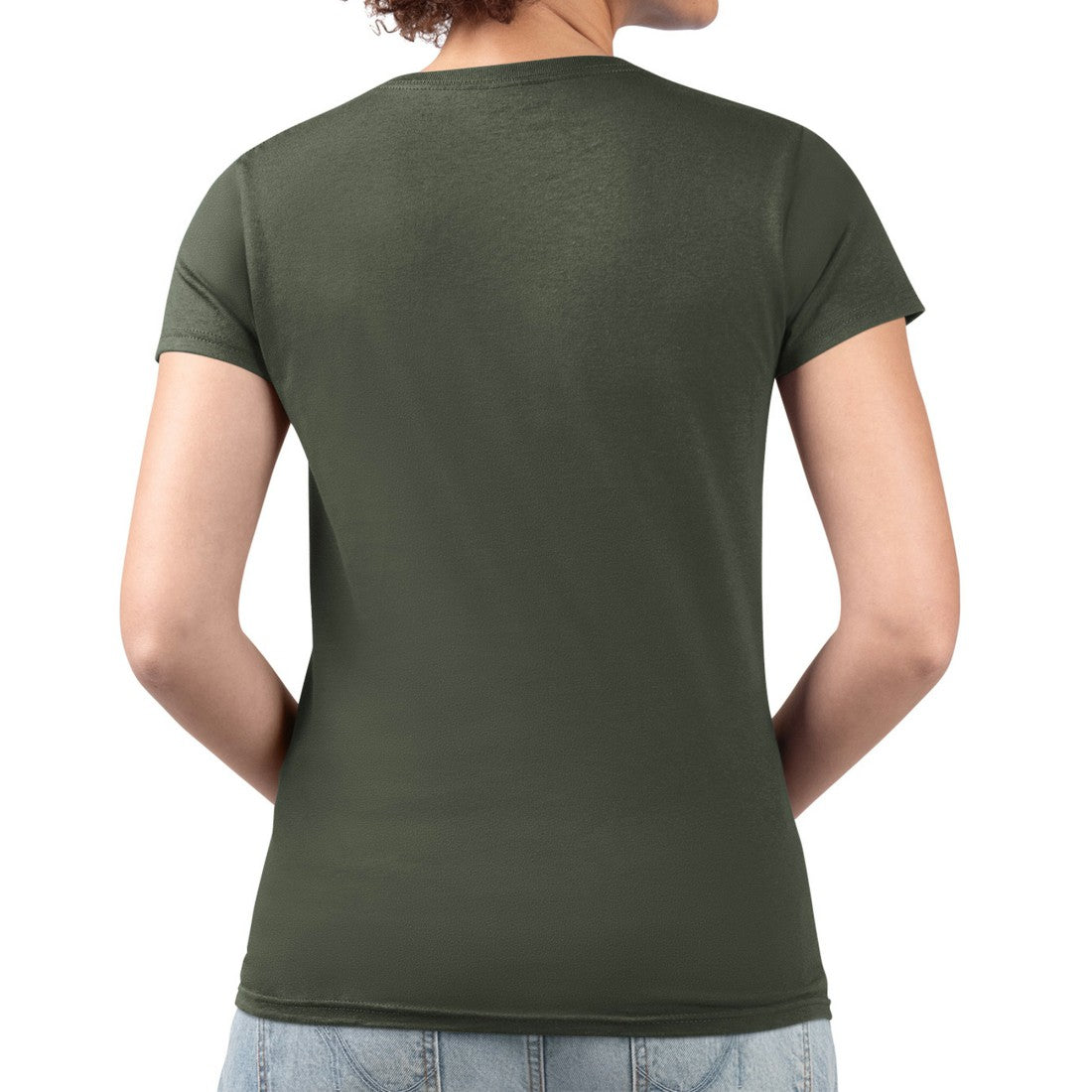 Green Bay Packers G-III 4Her by Carl Banks Women's Super-Slim Fit Lightweight Pinstripe Circle V-Neck T-Shirt Green