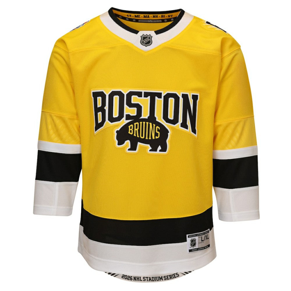 NHL Boston Bruins Outerstuff Youth 2026 Stadium Series Premier Jersey - Gold