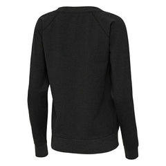 Pittsburgh Steelers Antigua Women's Varsity Tri-Blend V-Neck Long Sleeve T-Shirt Heather Black