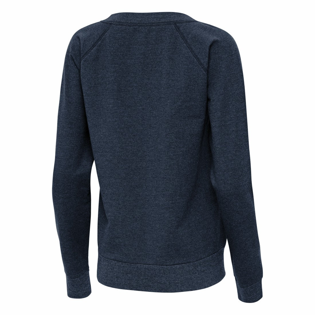 Houston Texans Antigua Women's Varsity Tri-Blend V-Neck Long Sleeve T-Shirt Heather Navy