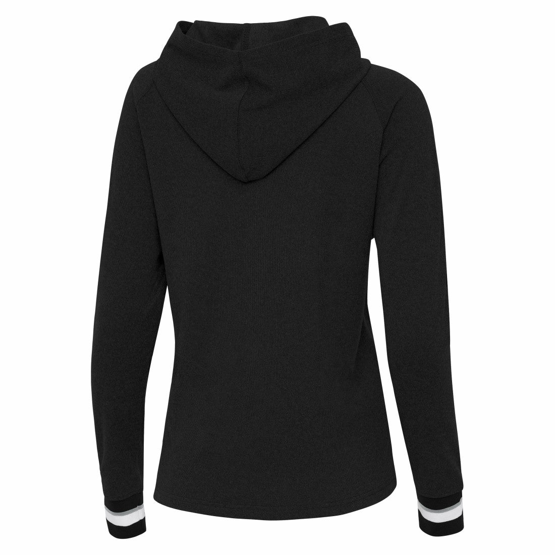 Green Bay Packers Antigua Women's Trek Raglan Pullover Hoodie Black