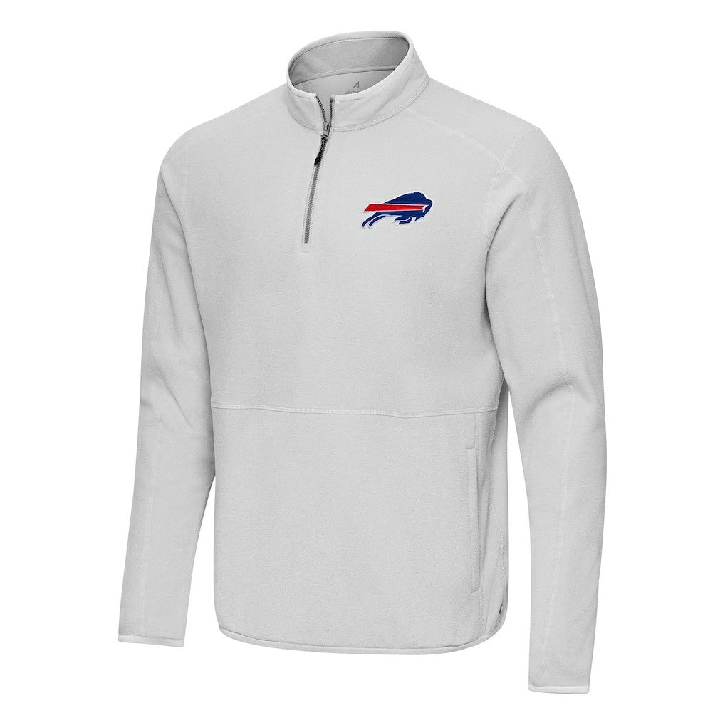 Buffalo Bills Antigua Step Up Quarter-Zip Pullover Gray