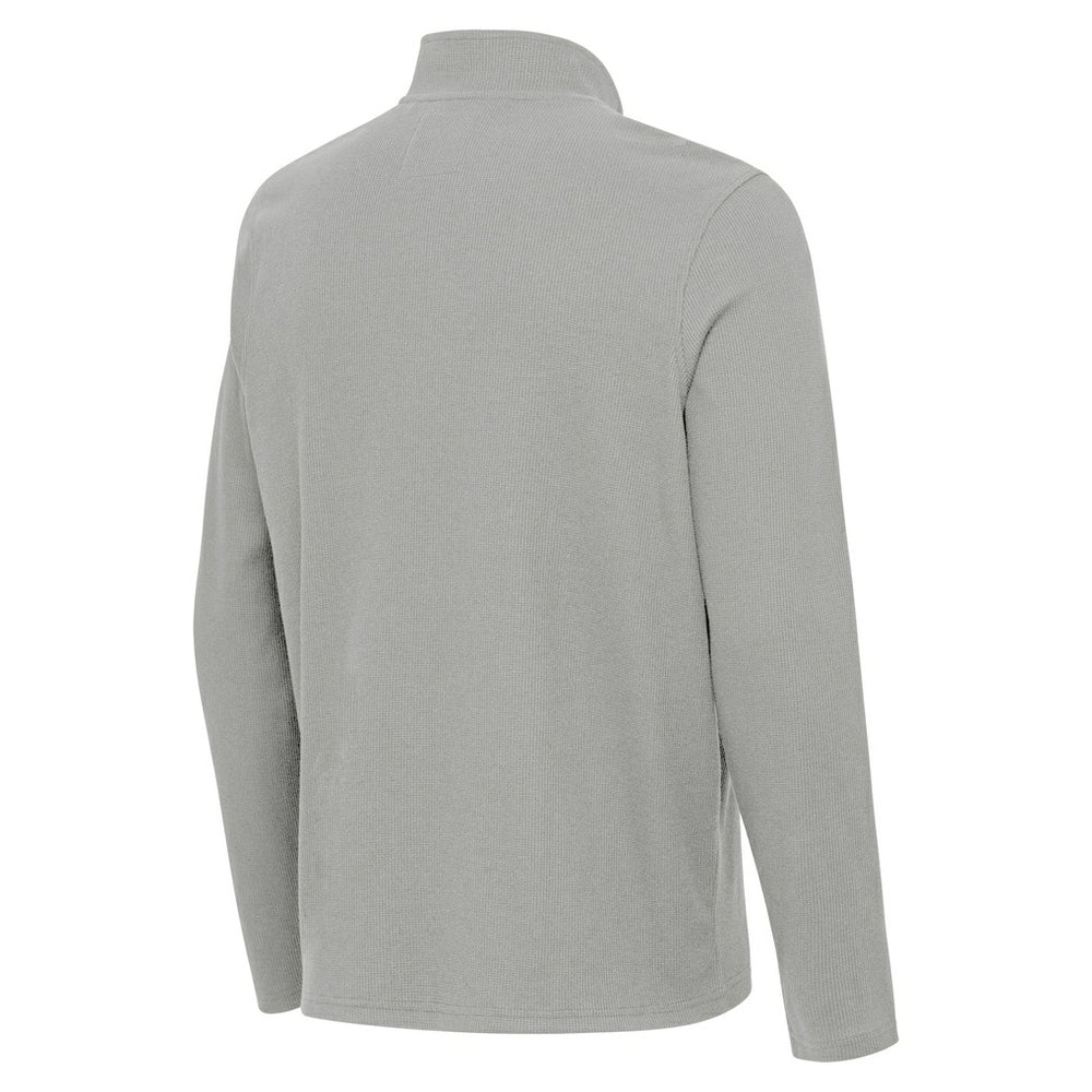 Indianapolis Colts Antigua Sync Tri-Blend Quarter-Zip Pullover Heather Gray
