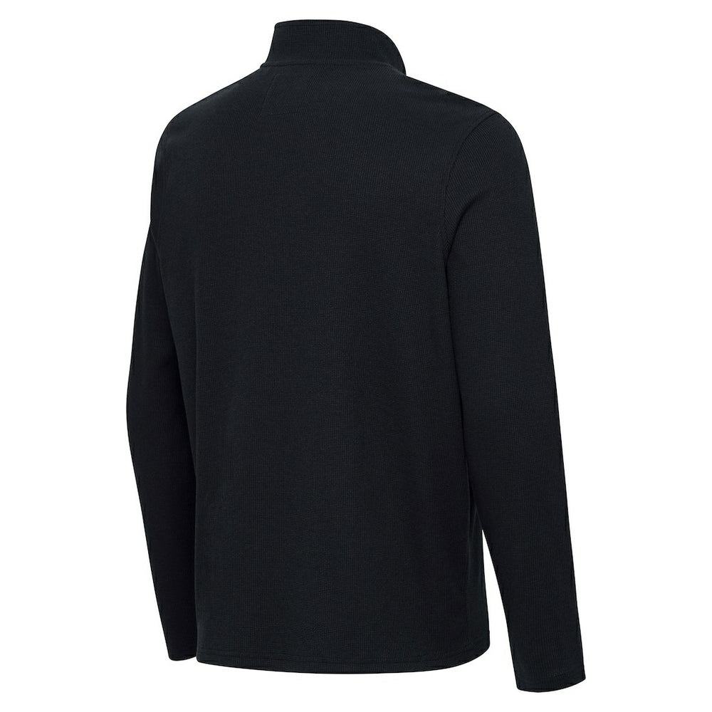 Cincinnati Bengals Antigua Sync Tri-Blend Quarter-Zip Pullover Heather Black