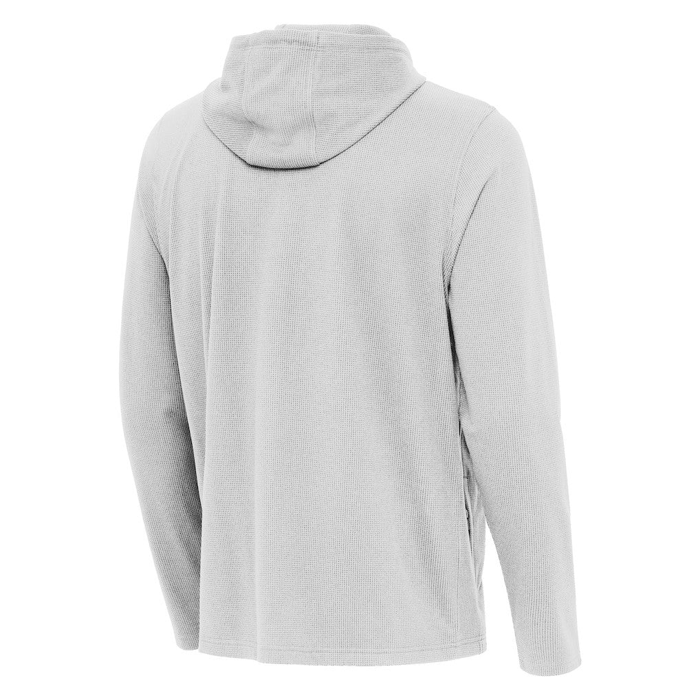 New York Giants Antigua Connected Quarter-Zip Pullover Hoodie Gray