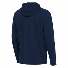 Houston Texans Antigua Connected Quarter-Zip Pullover Hoodie Navy