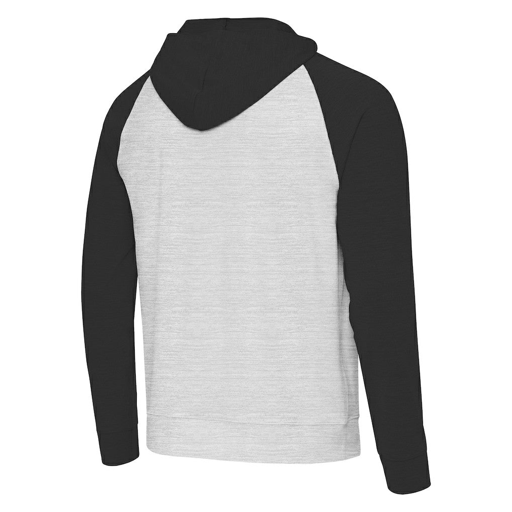 Pittsburgh Steelers Antigua Urgent Pullover Hoodie Black/Heather Gray