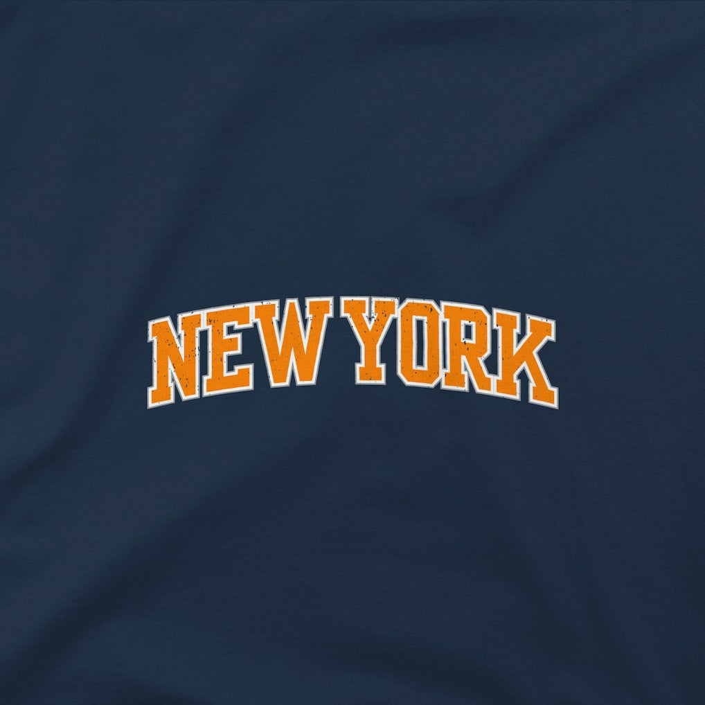 New York Knicks Stadium Essentials Get Back Heavyweight Urban T-Shirt Navy