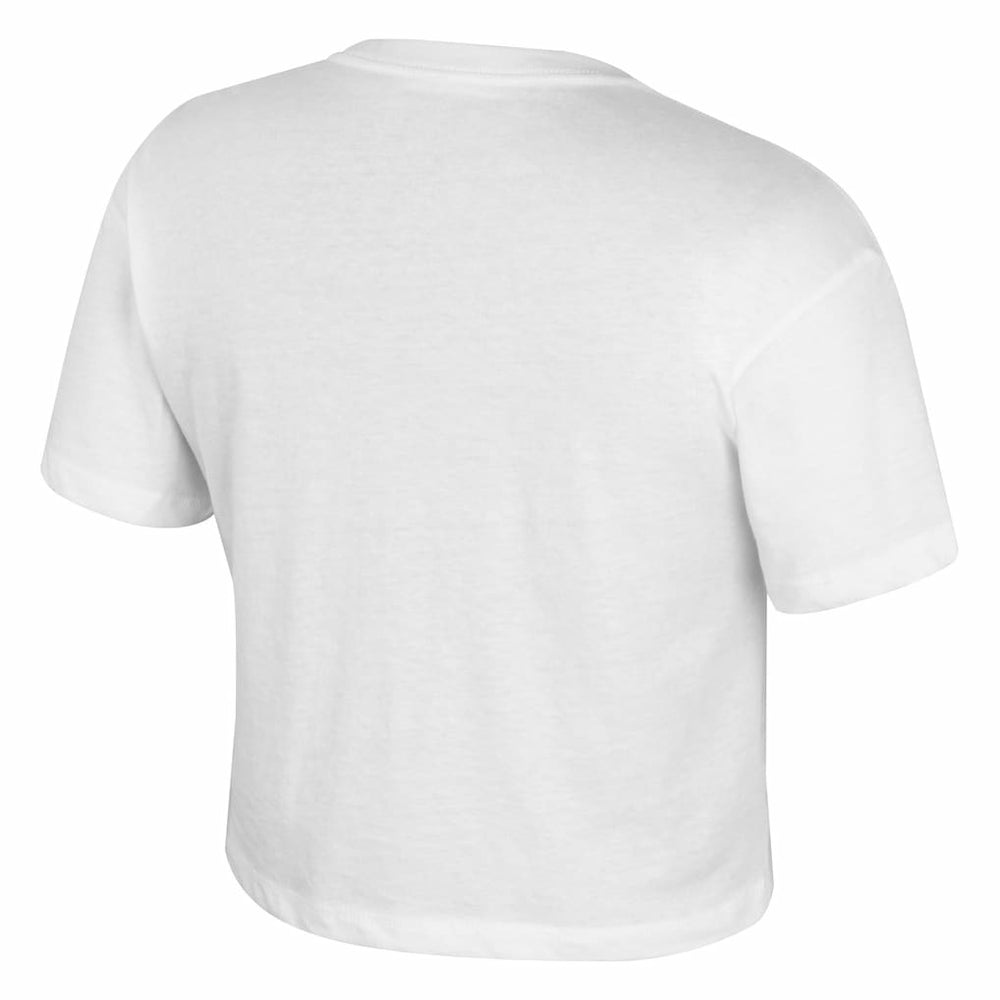 New York Knicks Stadium Essentials Cropped Third Quarter T-Shirt White