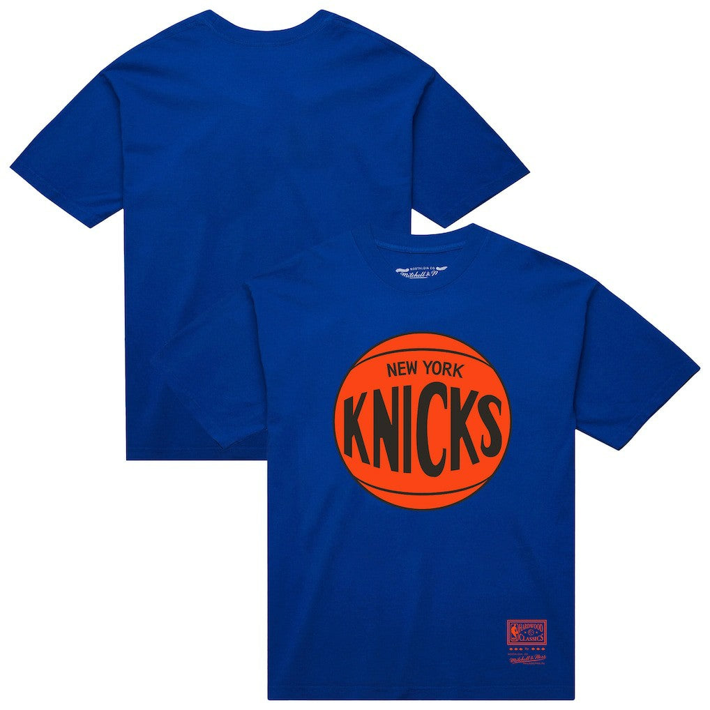 New York Knicks Unisex Hardwood Classics MVP Logo T-Shirt Blue