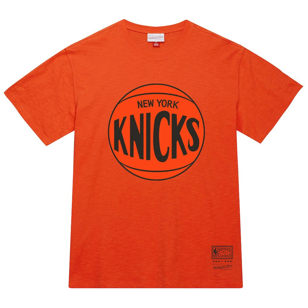 New York Knicks Unisex Hardwood Classics MVP Logo T-Shirt Orange