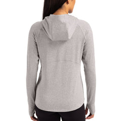 New York Giants Cutter & Buck Women's Primary Logo Adapt Knit Recycled Raglan Pullover Hoodie Heather Gray