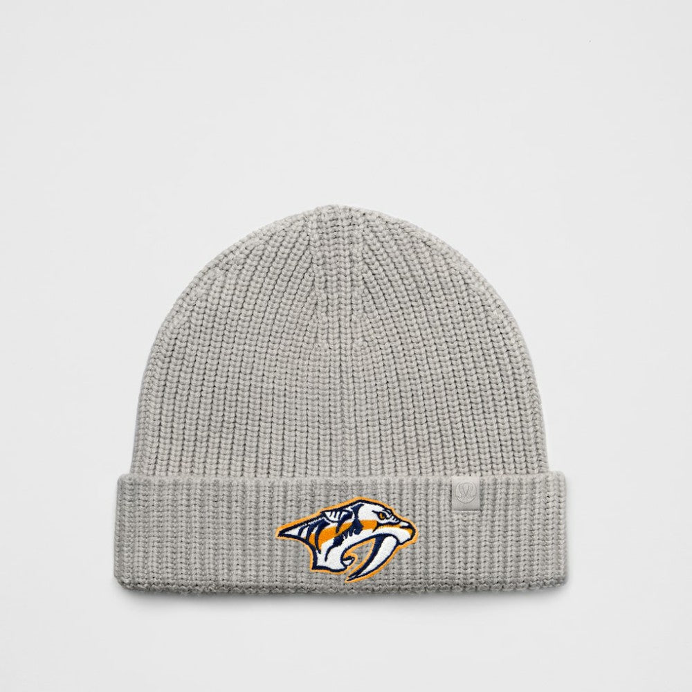 NHL Nashville Predators lululemon Unisex Close-Fit Wool-Blend Ribbed Beanie - Heathered Gull Grey