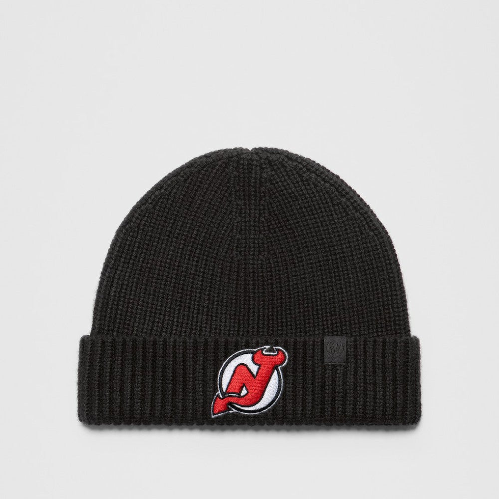 NHL New Jersey Devils lululemon Unisex Close-Fit Wool-Blend Ribbed Beanie - Black