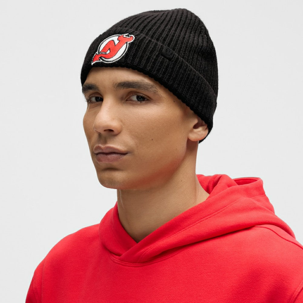 NHL New Jersey Devils lululemon Unisex Close-Fit Wool-Blend Ribbed Beanie - Black
