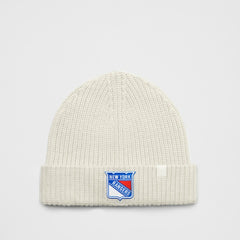 NHL New York Rangers lululemon Unisex Close-Fit Wool-Blend Ribbed Beanie - Heathered Bone