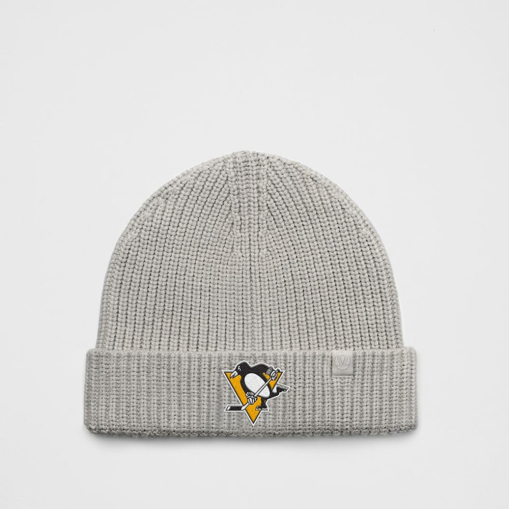 NHL Pittsburgh Penguins lululemon Unisex Close-Fit Wool-Blend Ribbed Beanie - Heathered Gull Grey