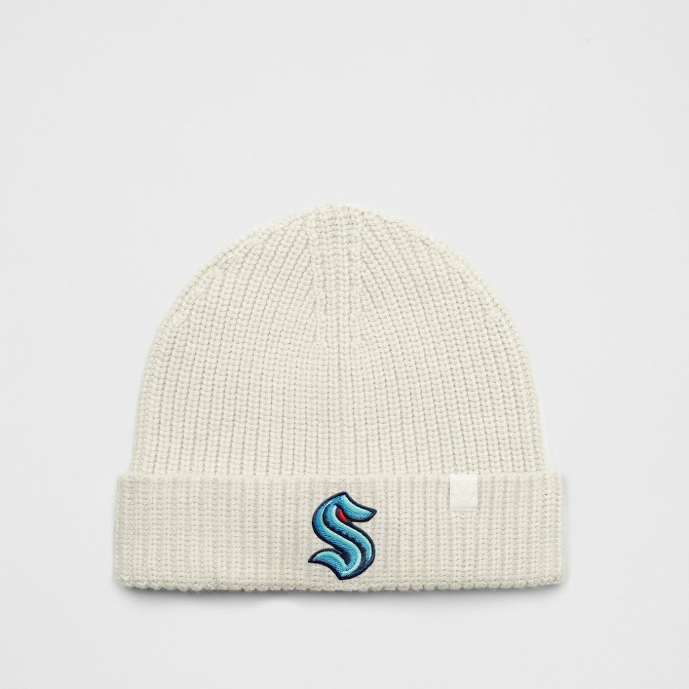 NHL Seattle Kraken lululemon Unisex Close-Fit Wool-Blend Ribbed Beanie - Heathered Bone