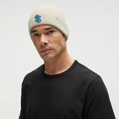 NHL Seattle Kraken lululemon Unisex Close-Fit Wool-Blend Ribbed Beanie - Heathered Bone