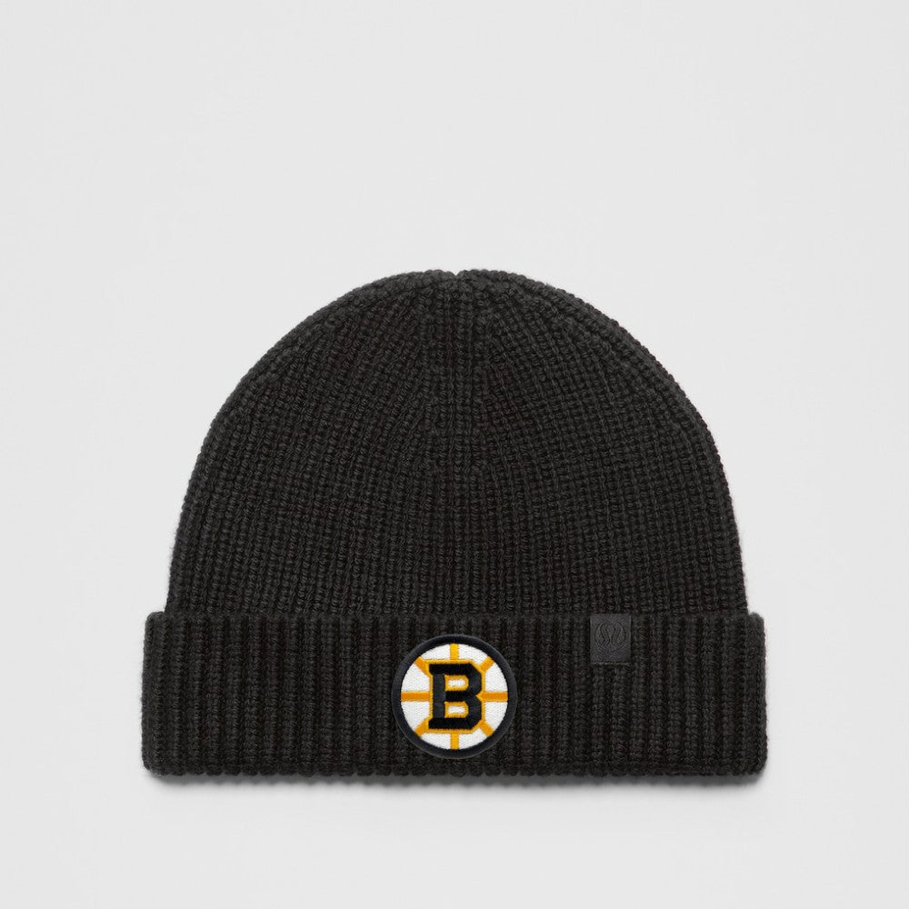 NHL Boston Bruins lululemon Unisex Close-Fit Wool-Blend Ribbed Beanie - Black