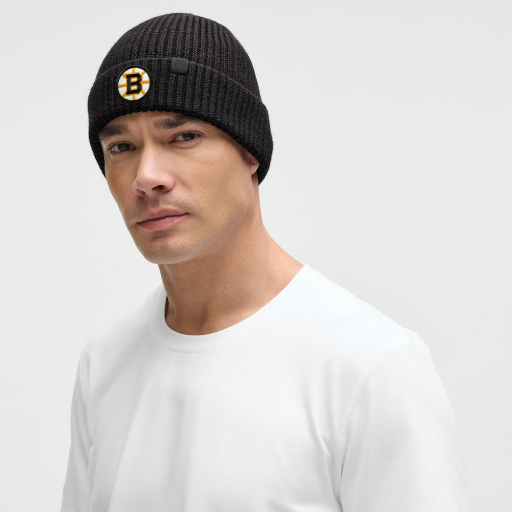 NHL Boston Bruins lululemon Unisex Close-Fit Wool-Blend Ribbed Beanie - Black
