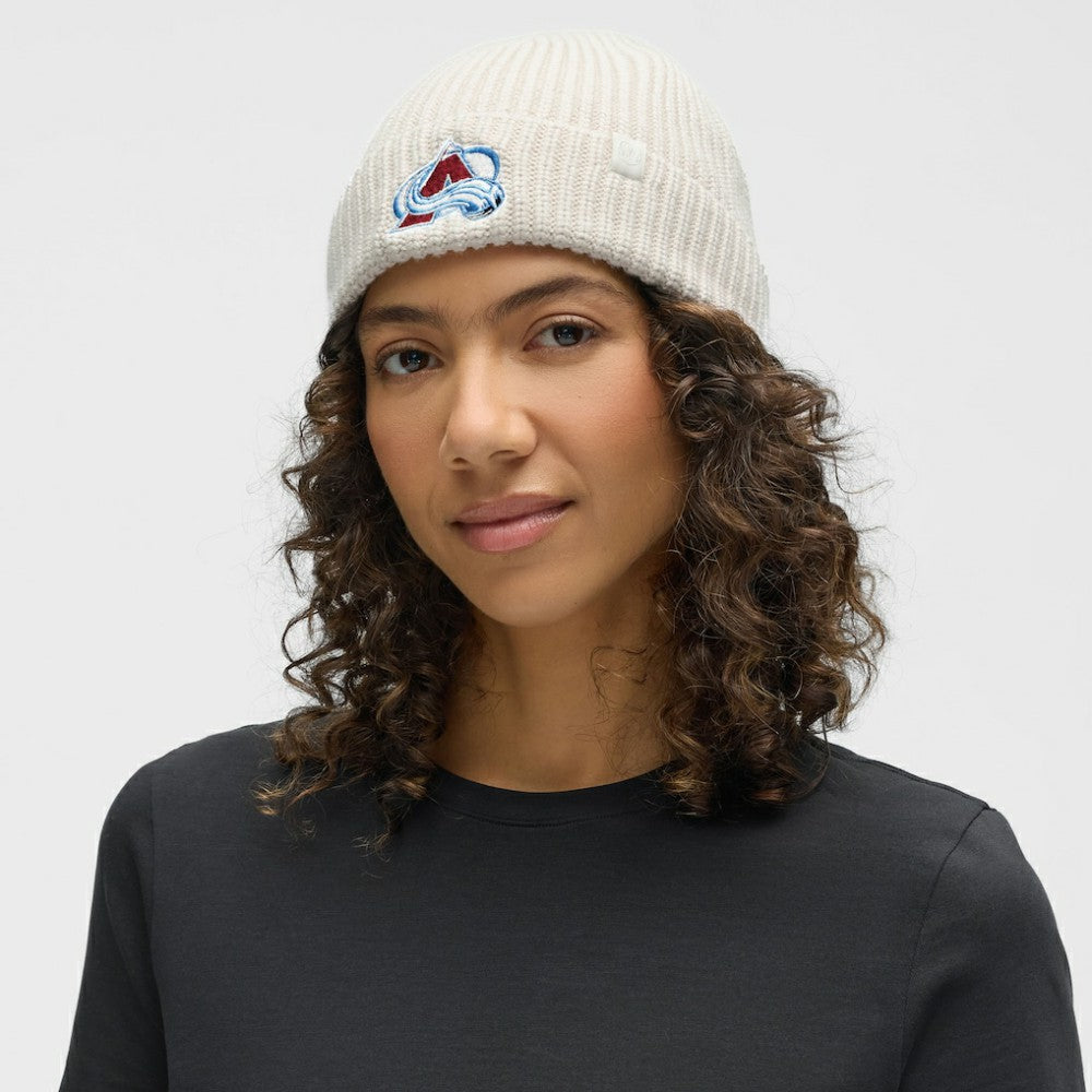 NHL Colorado Avalanche lululemon Unisex Close-Fit Wool-Blend Ribbed Beanie - Heathered Bone