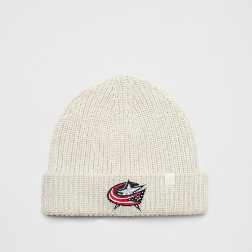 NHL Columbus Blue Jackets lululemon Unisex Close-Fit Wool-Blend Ribbed Beanie - Heathered Bone