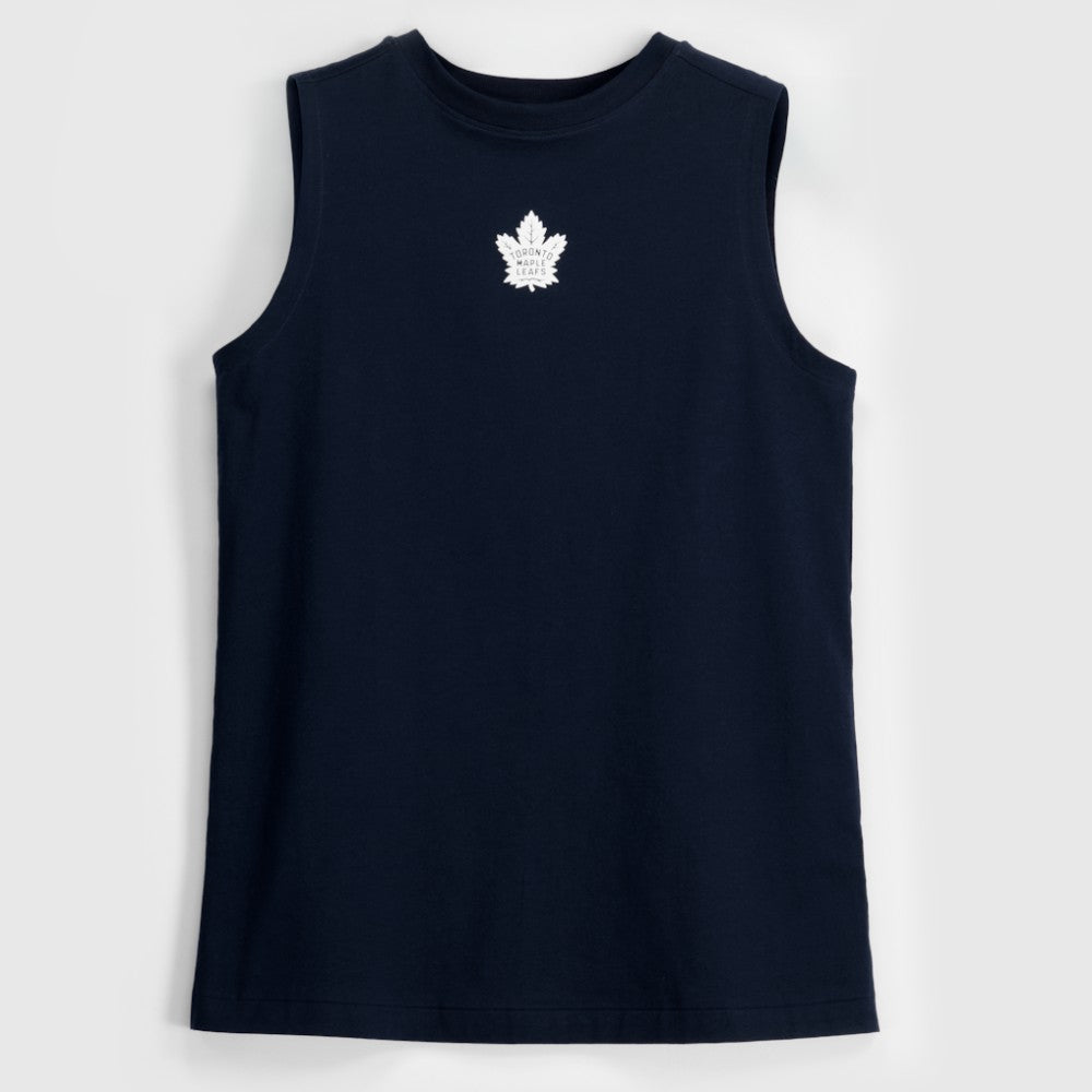 NHL Toronto Maple Leafs lululemon Women's All Yours Organic Cotton Tank Top - True Navy