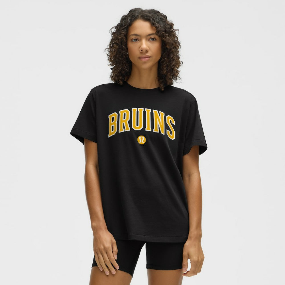 NHL Boston Bruins lululemon Women's All Yours Organic Cotton T-Shirt - Black