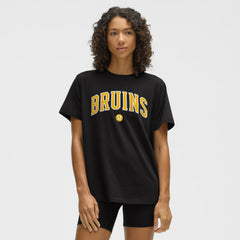 NHL Boston Bruins lululemon Women's All Yours Organic Cotton T-Shirt - Black