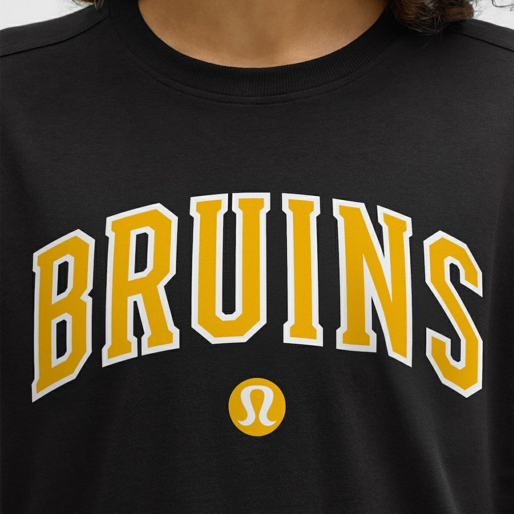 NHL Boston Bruins lululemon Women's All Yours Organic Cotton T-Shirt - Black