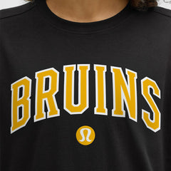 NHL Boston Bruins lululemon Women's All Yours Organic Cotton T-Shirt - Black