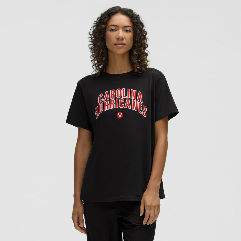 NHL Carolina Hurricanes lululemon Women's All Yours Organic Cotton T-Shirt - Black