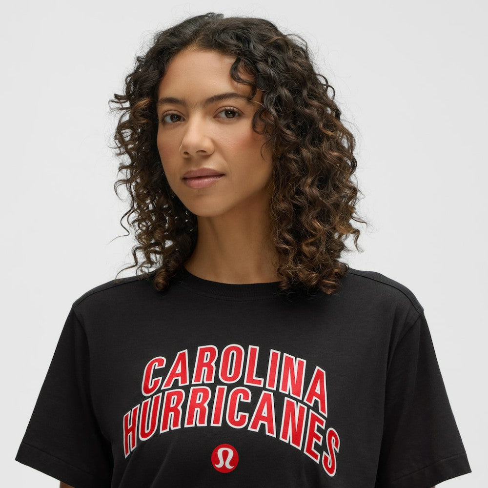 NHL Carolina Hurricanes lululemon Women's All Yours Organic Cotton T-Shirt - Black