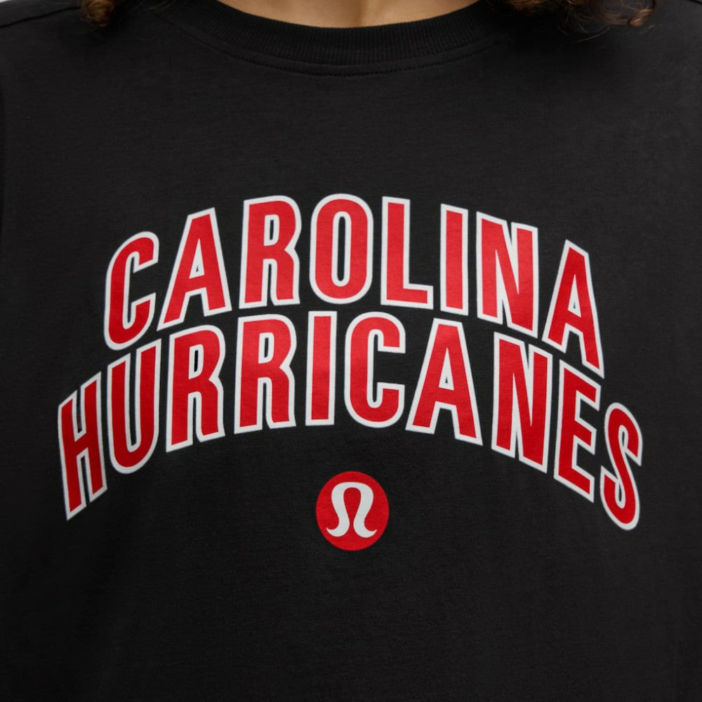NHL Carolina Hurricanes lululemon Women's All Yours Organic Cotton T-Shirt - Black