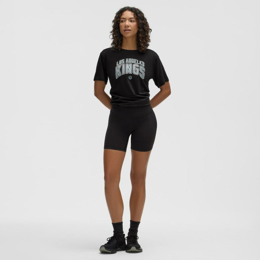 NHL Los Angeles Kings lululemon Women's All Yours Organic Cotton T-Shirt - Black