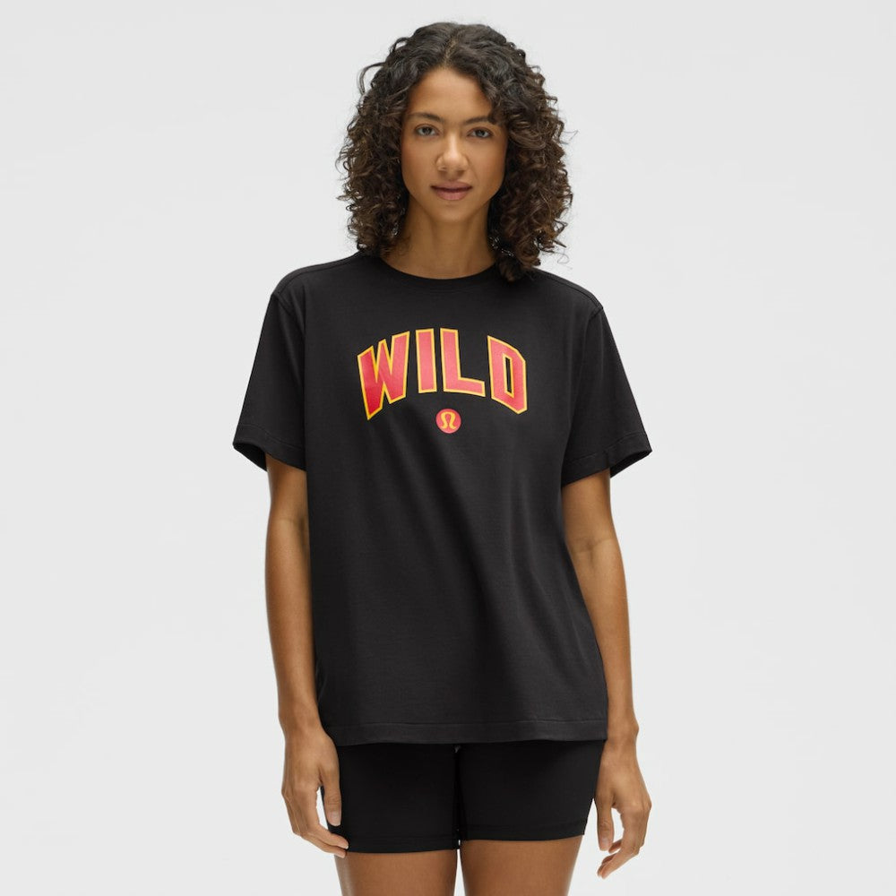 NHL Minnesota Wild lululemon Women's All Yours Organic Cotton T-Shirt - Black