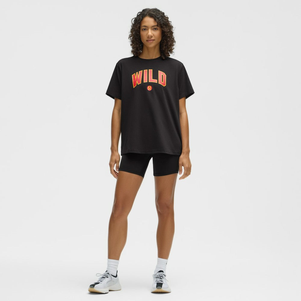 NHL Minnesota Wild lululemon Women's All Yours Organic Cotton T-Shirt - Black