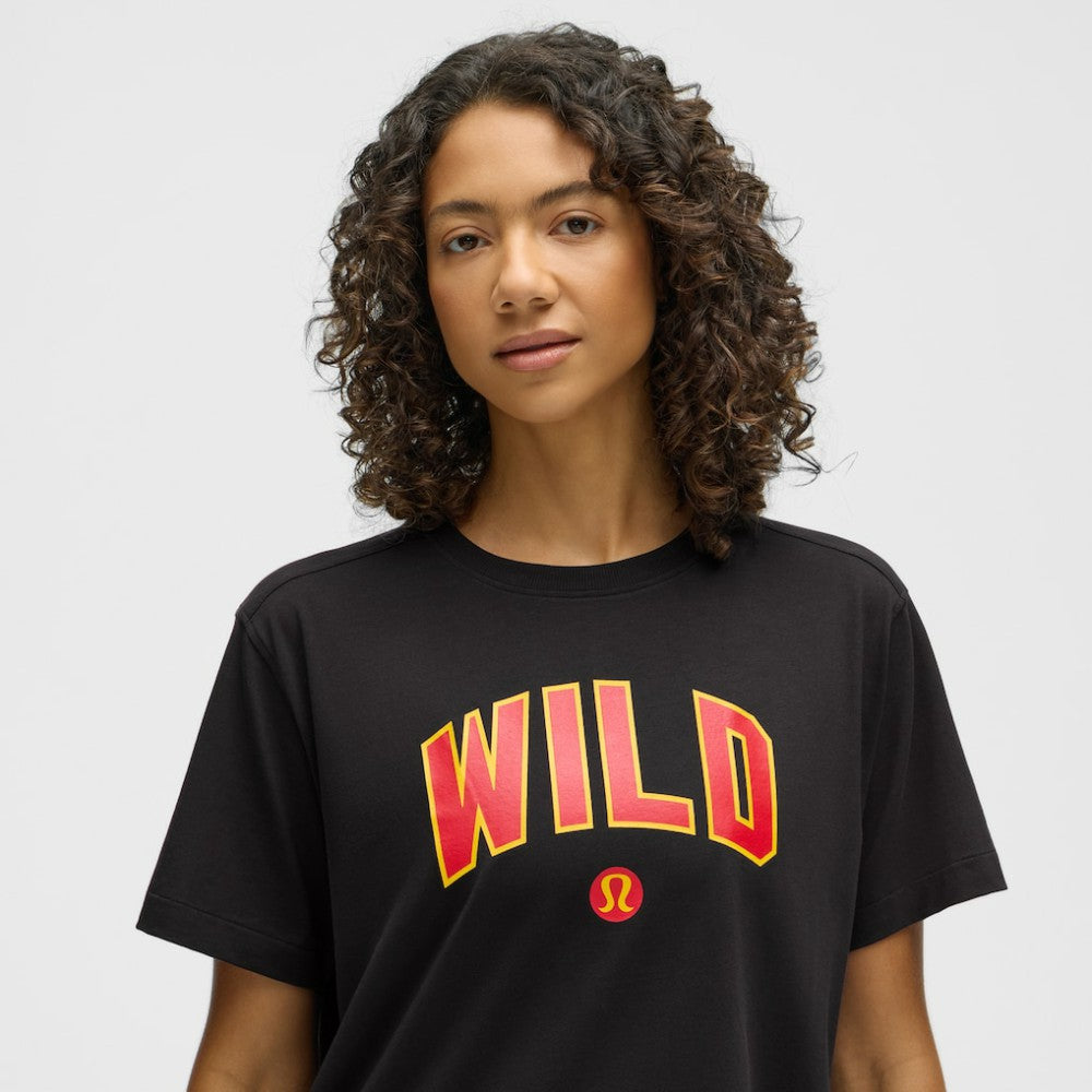 NHL Minnesota Wild lululemon Women's All Yours Organic Cotton T-Shirt - Black