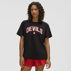 NHL New Jersey Devils lululemon Women's All Yours Organic Cotton T-Shirt - Black